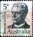 Stamps Australia -  Scott#450 intercambio, 0,30 usd, 5 cents. 1969