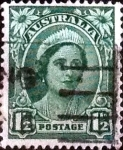 Stamps Australia -  Scott#192 intercambio, 0,20 usd, 1,5 pens. 1942