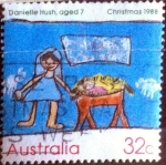 Stamps Australia -  Scott#1102 ja intercambio, 0,25 usd, 32 cents. 1988