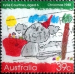 Stamps Australia -  Scott#1103 ja intercambio, 0,50 usd, 39 cents. 1988