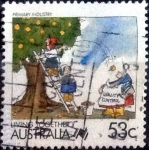 Stamps Australia -  Scott#1067 intercambio, 0,90 usd, 53 cents. 1988