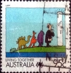 Stamps Australia -  Scott#1077 intercambio, 1,00 usd, 95 cents. 1988