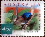 Stamps Australia -  Scott#1992 mxb intercambio, 0,65 usd, 45 cents. 2001