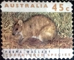 Stamps Australia -  Scott#1241 intercambio, 0,75 usd, 45 cents. 1992