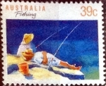 Stamps Australia -  Scott#1109 intercambio, 0,30 usd, 39 cents. 1989