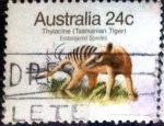 Stamps Australia -  Scott#788a intercambio, 0,35 usd, 24 cents. 1981