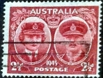 Stamps Australia -  Scott#197 intercambio, 0,20 usd, 2,5 pens. 1945