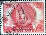 Stamps Australia -  Scott#203 intercambio, 0,20 usd, 2,5 pens. 1946