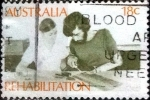 Stamps Australia -  Scott#524 cr5f intercambio, 0,50 usd, 18 cents. 1972