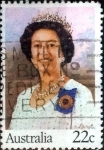 Stamps Australia -  Scott#740 cr4f intercambio, 0,20 usd, 22 cents. 1980