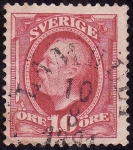 Stamps : Europe : Sweden :  OSCAR II-  Rey de Suecia y Noruega