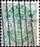Sellos de Europa - Dinamarca -  Scott#38 intercambio, 3,00 usd, 5 cents. 1884
