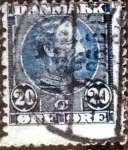 Stamps Denmark -  Scott#66 intercambio, 1,90 usd, 20 cents. 1904