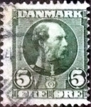 Sellos de Europa - Dinamarca -  Scott#70 intercambio, 0,20 usd, 5 cents. 1905