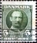 Sellos de Europa - Dinamarca -  Scott#72 intercambio, 0,30 usd, 5 cents. 1907