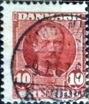 Sellos del Mundo : Europa : Dinamarca : Scott#73 intercambio, 0,30 usd, 10 cents. 1907