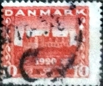 Stamps Denmark -  Scott#156 intercambio, 0,35 usd, 10 cents. 1920