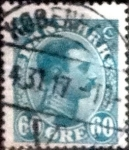 Stamps Denmark -  Scott#124 intercambio, 0,80 usd, 60 cents. 1921