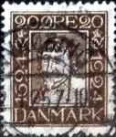 Sellos de Europa - Dinamarca -  Scott#174 intercambio, 6,00 usd, 15 cents. 1924