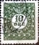 Stamps Denmark -  Scott#178 intercambio, 0,25 usd, 10 cents. 1926