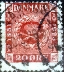 Stamps Denmark -  Scott#179 intercambio, 0,25 usd, 20 cents. 1926