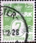 Stamps Denmark -  Scott#91 intercambio, 6,00 usd, 7 cents. 1926