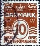 Stamps Denmark -  Scott#95 intercambio, 0,25 usd, 10 cents. 1930