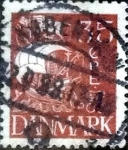 Stamps Denmark -  Scott#196 intercambio, 1,00 usd, 35 cents. 1927
