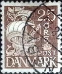 Stamps Denmark -  Scott#234 intercambio, 0,25 usd, 25 cents. 1934