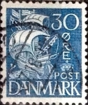 Stamps Denmark -  Scott#236 intercambio, 0,25 usd, 30 cents. 1934
