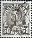 Stamps Denmark -  Scott#239 intercambio, 0,25 usd, 50 cents. 1934