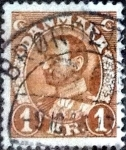 Sellos de Europa - Dinamarca -  Scott#241 intercambio, 0,25 usd, 1 corona 1934