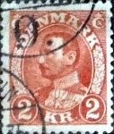 Stamps Denmark -  Scott#242 intercambio, 0,80 usd, 2 coronas 1934