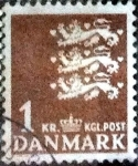 Stamps Denmark -  Scott#297 intercambio, 0,20 usd, 1 Corona 1946