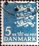 Stamps Denmark -  Scott#299 intercambio, 0,20 usd, 5 Coronas 1946