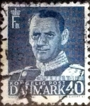 Stamps Denmark -  Scott#310 intercambio, 0,50 usd, 40 cents. 1949