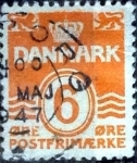 Stamps Denmark -  Scott#224C intercambio, 0,25 usd, 6 cents. 1940
