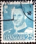 Stamps Denmark -  Scott#334 intercambio, 0,20 usd, 25 cents. 1952