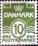 Stamps Denmark -  Scott#318 intercambio, 0,20 usd, 10 cents. 1950