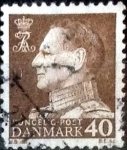 Stamps Denmark -  Scott#419 intercambio, 0,20 usd,  40 cents. 1965