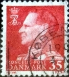Stamps Denmark -  Scott#387 intercambio, 0,20 usd,  35 cents. 1963