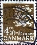 Stamps Denmark -  Scott#444D intercambio, 0,25 usd,  4,10 coronas 1970