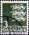 Stamps Denmark -  Scott#444A intercambio, 0,25 usd,  3 coronas 1969