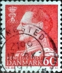 Stamps Denmark -  Scott#439 intercambio, 0,25 usd,  60 cents. 1967
