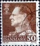 Stamps Denmark -  Scott#438 intercambio, 0,25 usd, 50 cents. 1967