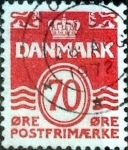Sellos de Europa - Dinamarca -  Scott#497 intercambio, 0,20 usd, 70 cents. 1972