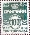 Stamps Denmark -  Scott#631 intercambio, 0,20 usd, 100 cents. 1981