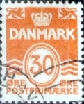 Stamps Denmark -  Scott#688 intercambio, 0,35 usd, 30 cents. 1981