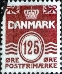 Sellos de Europa - Dinamarca -  Scott#884 intercambio, 0,25 usd, 125 cents. 1990