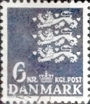 Stamps Denmark -  Scott#503 intercambio, 0,20 usd, 6 coronas 1976